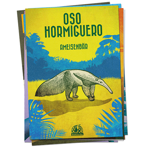 Mehrere Poster übereinanderliegend